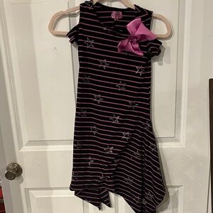 JoJo Siwa Black and Pink Striped Top